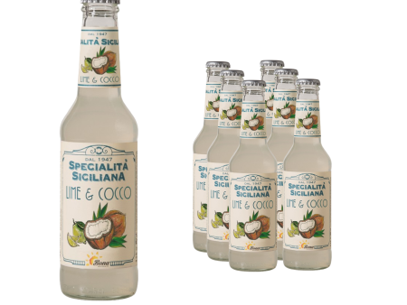 Specialita Siciliana Lime And Cocount Soft Drink 275ml (Pack of 6) For Discount