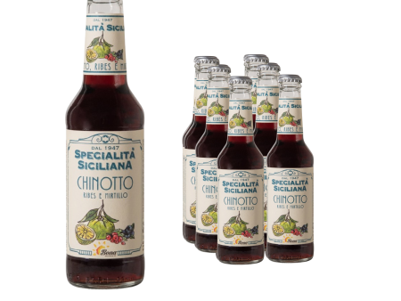 Specialita Siciliana Chinotto Red Current & Blueberry Italian Soft Drink 275ml (Pack of 6) Fashion