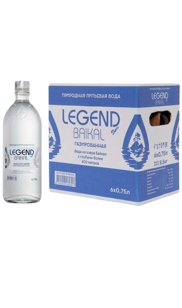 Legend of Baikal Sparkling Water 9 x 500ml For Sale