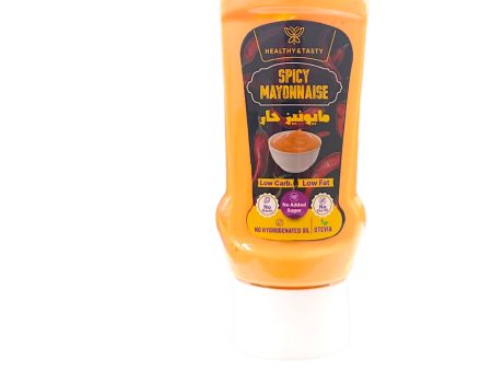 Healthy & Tasty Spicy Mayonnaise  Low Carb, Low Fat, No Starch, No Added Sugar, No Soy Oil, No Hydrogenated Oil 340ml Hot on Sale