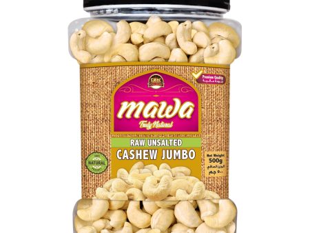 Mawa Raw Unsalted Cashew Jumbo-W240  (Plastic Jar)  500g Online Sale