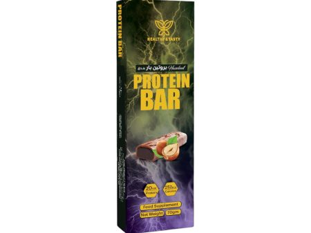 Healthy & Tasty Protein Bar Hazelnut 20g Protein, 252 kcal, Soy protein free, Non GMO, Food Supplement 70gm Online Hot Sale