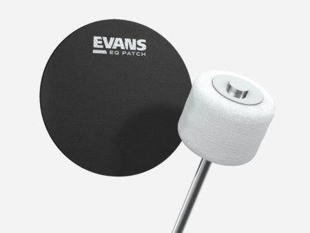 Evans EQ Black Nylon Bass Drum Patch (2 pack) Online now