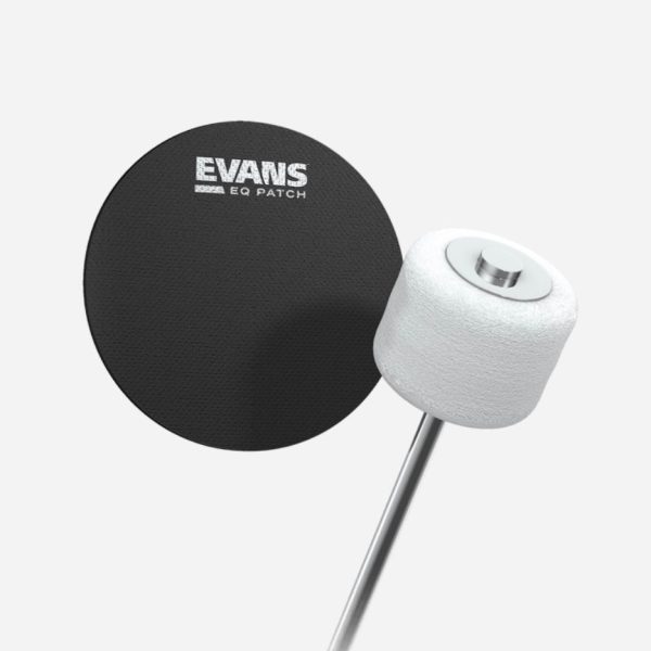 Evans EQ Black Nylon Bass Drum Patch (2 pack) Online now