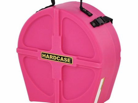 Hardcase 14  Snare Drum Case Fully Lined - Pink Hot on Sale