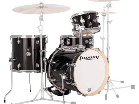 Ludwig Breakbeats 4pc Drum Kit Shell Pack – Black Sparkle For Cheap