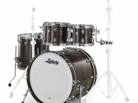 Ludwig Classic Oak 22” Drum Kit 4 Piece - Smoke on Sale