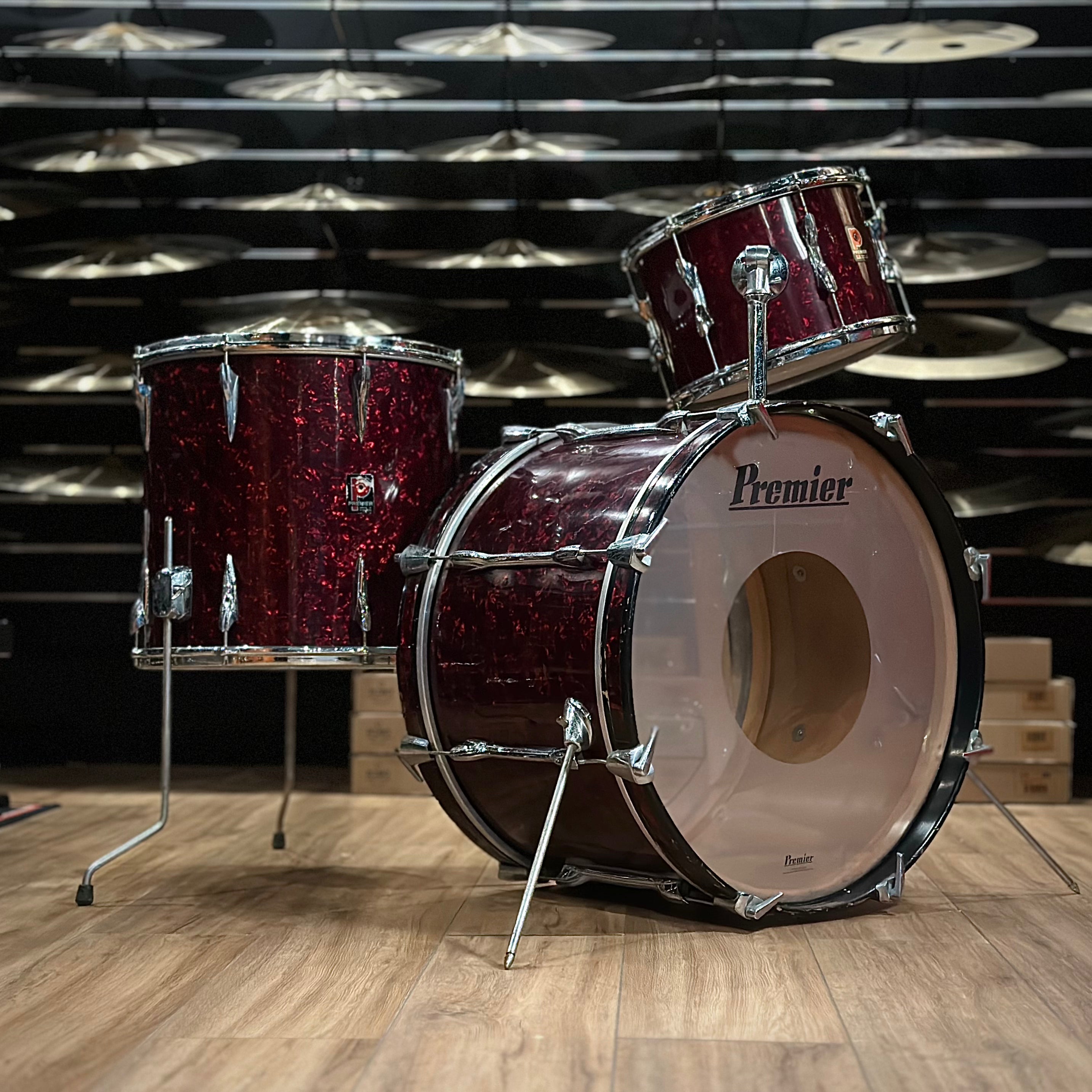 Premier 1960 s Vintage Drum Kit 3 Piece Online now