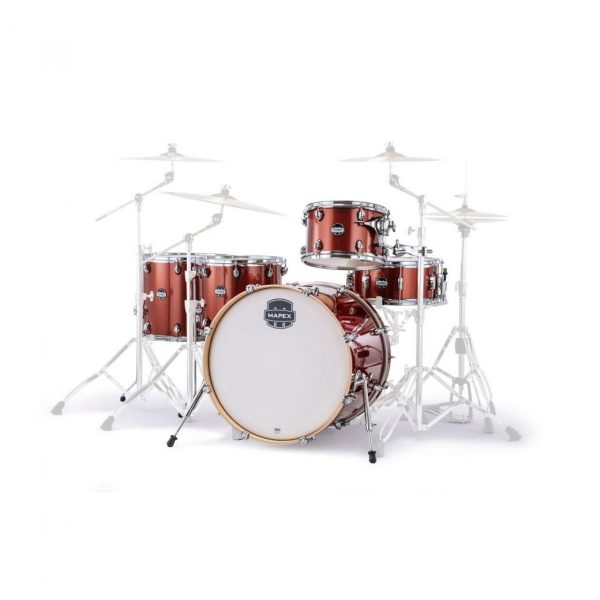 Mapex Mars Birch  Crossover  Drum Kit Shell Pack 1 Up 2 Down - Orange Sparkle For Discount