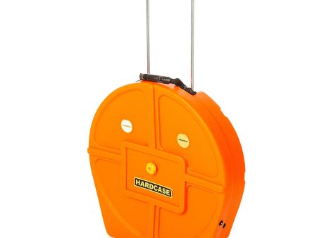 HARDCASE HN9CYM22 Cymbal Case With Wheels Orange For Discount