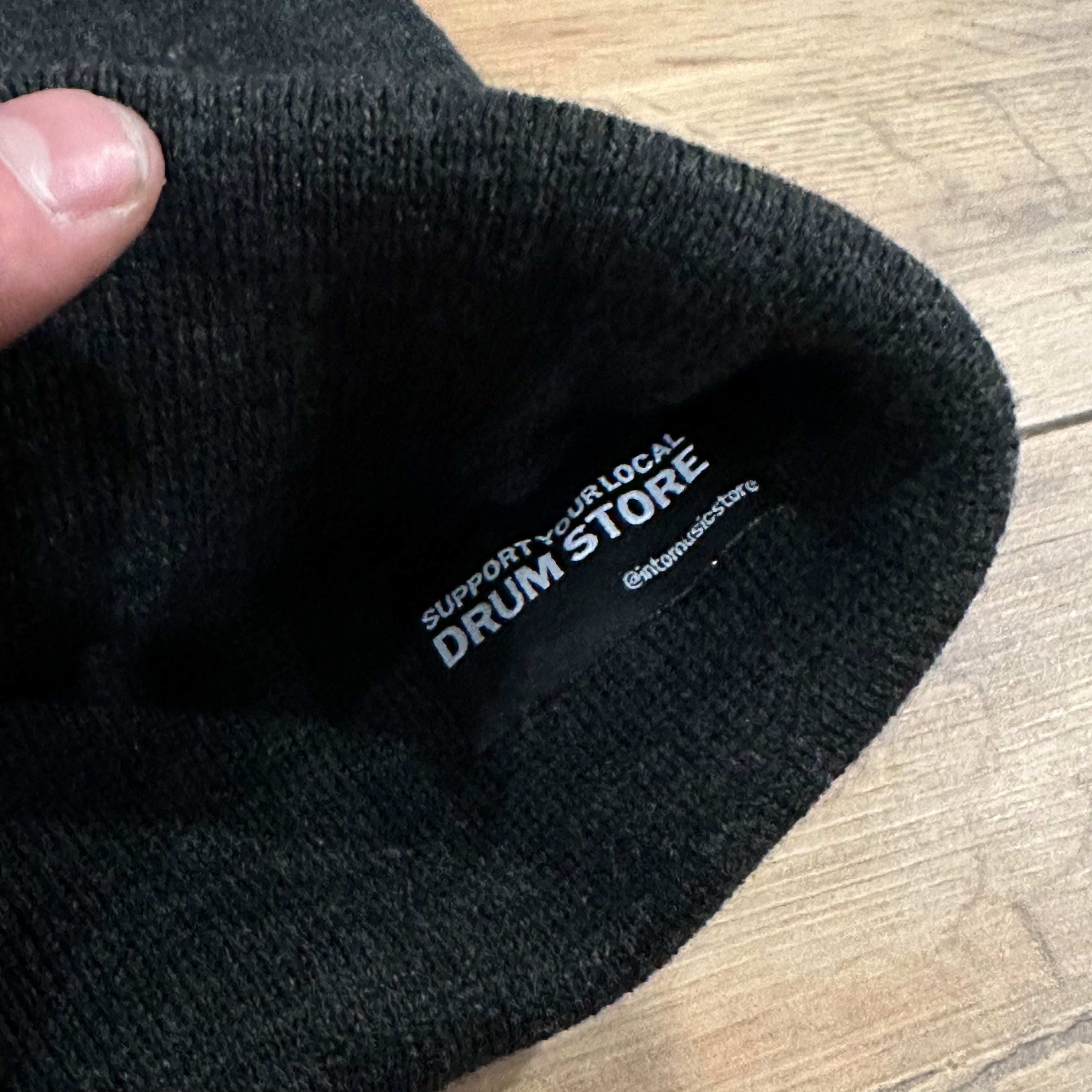 Into Music  Support Your Local Drum Store  Beanie Hat Charcoal on Sale