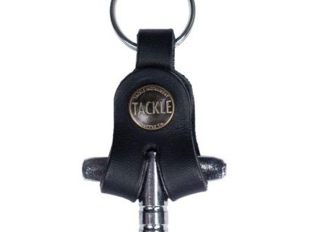 Tackle Instrument Supply Co. Drum Key with Leather Case, Black Gift For Sale