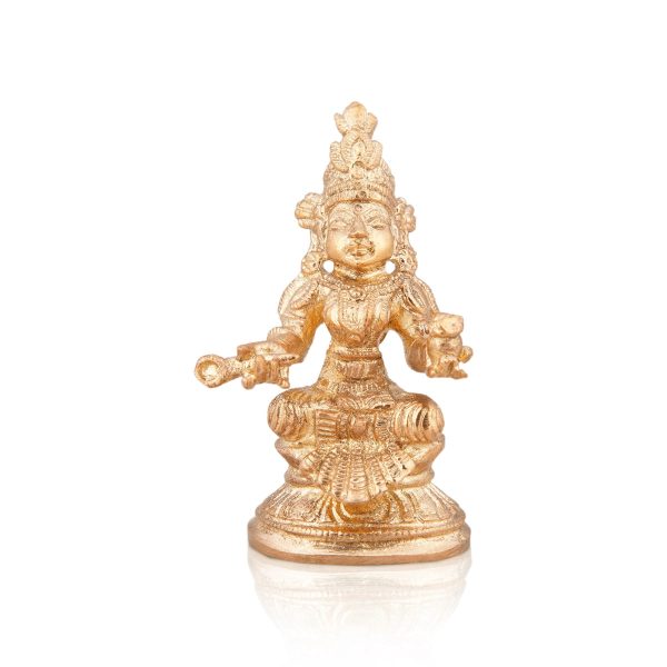 Annapurna Devi - 2.5 x 1.25 Inches | Panchaloha Statue  Sitting Annapoorani Statue for Pooja  80 Gms Approx Supply