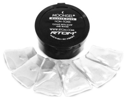 MoonGel Damper Pads by Rtom, Pot of 6, Clear Supply