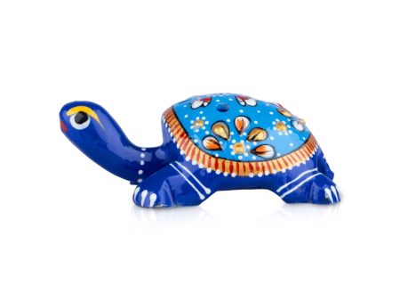 Painted Agarbathi Stand - 1 x 2.5 Inches | Aluminium Agarbatti Holder  Tortoise Design Incense Stick Holder For Sale