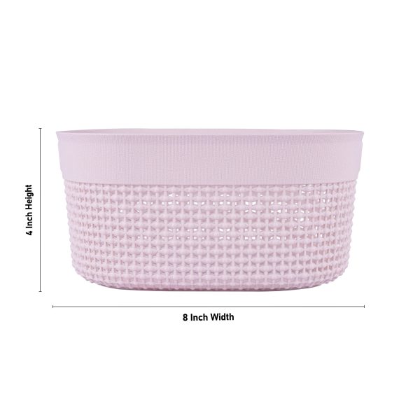 Kitchen Basket - 4 x 8 Inches | Oval Shape Storage Basket  Plastic Basket  Filo Basket for Home Online now