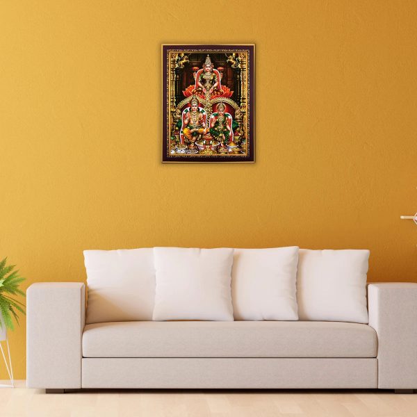 Lakshmi Kubera Dhanakarshana Photo Frame | Picture Frame for Pooja Room Decor Supply