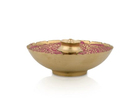 Agarbathi Stand With Bowl - 1.5 x 3.5 Inches | Brass Incense Stick Holder  Agarbathi Holder for Pooja  40 Gms Sale