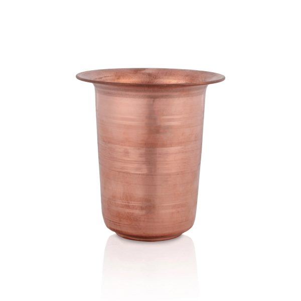 Coffee Tumbler - 3 x 3 Inches | Copper Tumbler  Brass Cup for Home  42 Gms Approx Supply