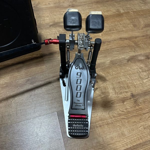 DW 9000 Double Bass Drum Pedal With Case #1112 Online now