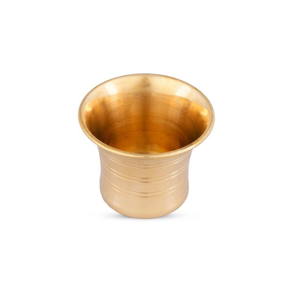 Pancha Patra - 2 x 2.5 Inches | Brass Panchapalli  Panch Patra for Pooja  40 Gms Approx Hot on Sale