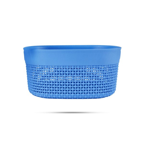 Kitchen Basket With Lid - 5 x 10 Inches | Oval Shape Storage Basket  Plastic Basket  Filo Basket for Home Cheap