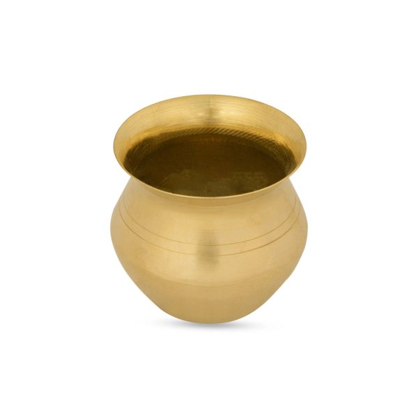 Brass Lota - 3 x 2 Inches | Brass Chombu  Brass Kalash Pot  Kalasam for Pooja  50 Gms Approx Online Sale