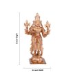 Dhanvantari Murti - 4 x 2.5 Inches | Panchaloha Statue  Dhanvantari Statue  Standing Dhanvantri Murti for Pooja Online