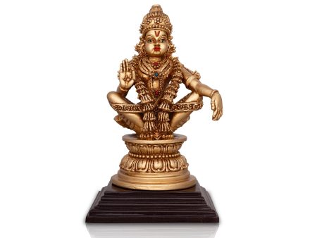 Ayyappan Statue - 7 x 4 Inches | Resin Statue  Ayyappa Idol  Ayyappan Vigraham for Pooja Online Hot Sale