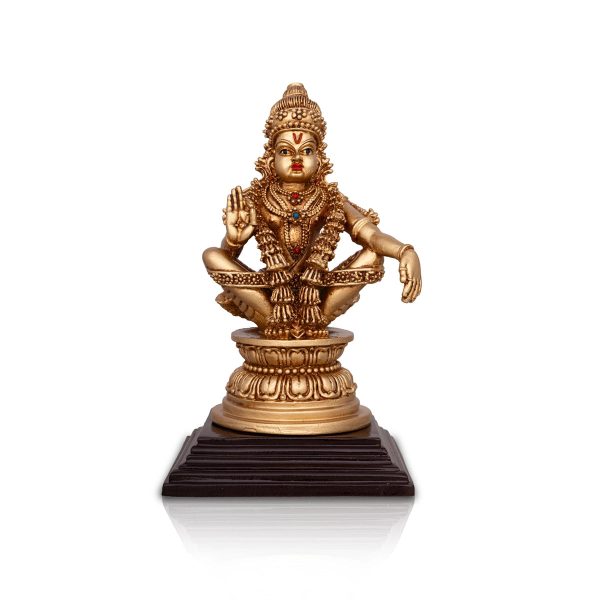 Ayyappan Statue - 7 x 4 Inches | Resin Statue  Ayyappa Idol  Ayyappan Vigraham for Pooja Online Hot Sale