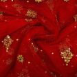 Mata Chunri - 84 x 44 Inches |Jari Embroidery Design Mata Chunari  Net Cloth Mata Rani Chunri Shawl for Deity For Discount