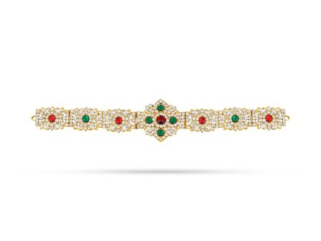 Hip Belt - 1.75 x 9 Inches | Multicolour Stone Belt  Waist Belt  Stone Jewellery for Deity Online