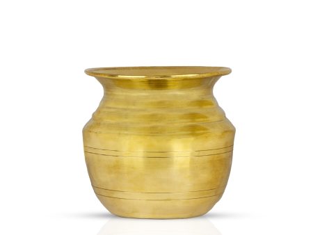 Brass Lota - 3 x 3.5 Inches | Kalash  Pooja Pot  Chombu for Home  150 Gms Approx For Cheap