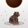 Nandi Statue - 6 x 7 Inches | Copper Idol  Copper Oxidised Nandhi Statue  Nandi Idol for Pooja Discount