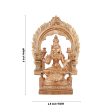 Laxmi Murti With Arch - 6 x 4.5 Inches | Panchaloha Statue  Lakshmi Idol for Pooja  700 Gms Approx For Sale