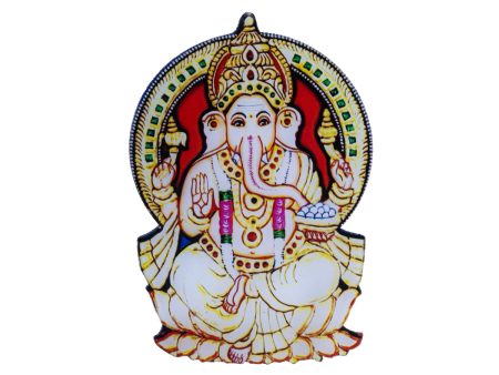 Ganesh Murti Fridge Magnet - 3.5 x 2.5 Inches | Ganpati Murti Photo Magnet  Ganesh Idol Picture Magnet for Home Online now