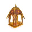 Ganpati Decoration Mandir - 10 x 7 Inches | Surya Makhar Design Paper Mandir  Eco Friendly Mandir Decoration For Cheap