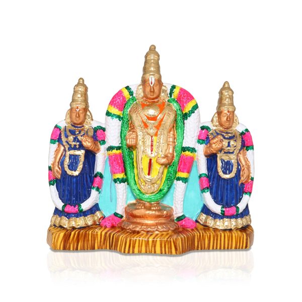 Balaji Perumal Utsavar Clay Golu Bommai - 14 x 12 Inches | Giri Golu Doll  Navaratri Golu Bomma Gombe Bommai Fashion