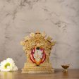 Kolhapur Mahalaxmi Murti - 4.5 x 3.5 Inches | Ceramic Sculpture  Mahalakshmi Murti for Pooja  220 Gms Approx Online now