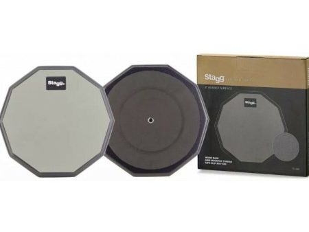 Stagg Rubber Drum Stick Practice Pad | 8  For Sale