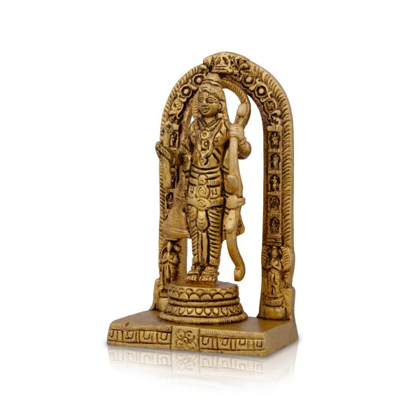 Ayodhya Rama Idol - 4.5 x 2.5 Inches | Antique Brass Idol  Ayodhya Ramar Statue for Pooja  375 Gms Approx Online Sale