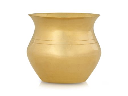 Brass Lota - 2 x 2.5 Inches | Brass Chombu  Brass Kalash Pot  Kalasam for Pooja  60 Gms Approx For Sale