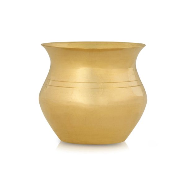 Brass Lota - 2 x 2.5 Inches | Brass Chombu  Brass Kalash Pot  Kalasam for Pooja  60 Gms Approx For Sale