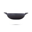 Casting Iron Kadai With Lid - 3.5 x 10.5 Inches | Kadhai  Cast Iron Cookware for Home  3.380 Kgs Approx Sale