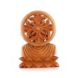 Buddha Bust Statue With Base - 6 x 5.5 Inches | Wooden Statue  Buddha Idol  Buddha Murti for Pooja Discount