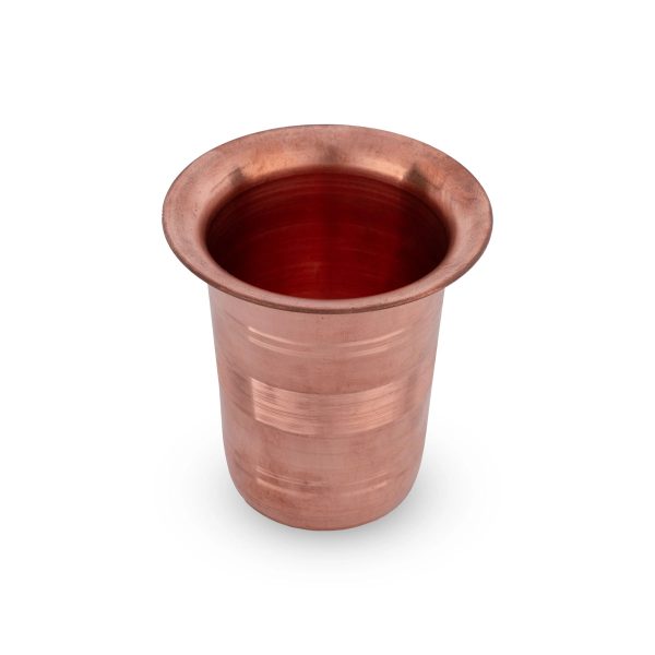 Coffee Tumbler - 3 x 3 Inches | Copper Tumbler  Brass Cup for Home  42 Gms Approx Supply