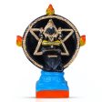 Chakrathazhwar Clay Golu Bommai - 11 x 8.5 Inches | Giri Golu Doll  Navaratri Golu Bomma  Gombe  Bommai on Sale