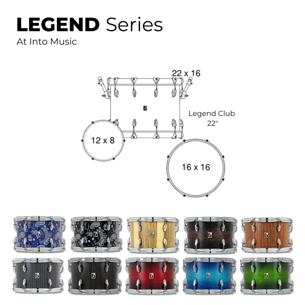 British Drum Company Legend Series 22  Club 3-piece Drum Kit Hot on Sale