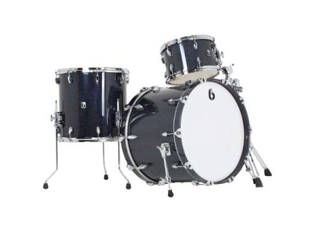 British Drum Company Legend Ultra Series 3-piece Drum Kit - Raven Glass Online Sale