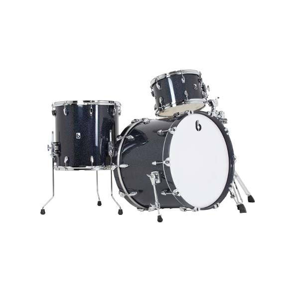 British Drum Company Legend Ultra Series 3-piece Drum Kit - Raven Glass Online Sale